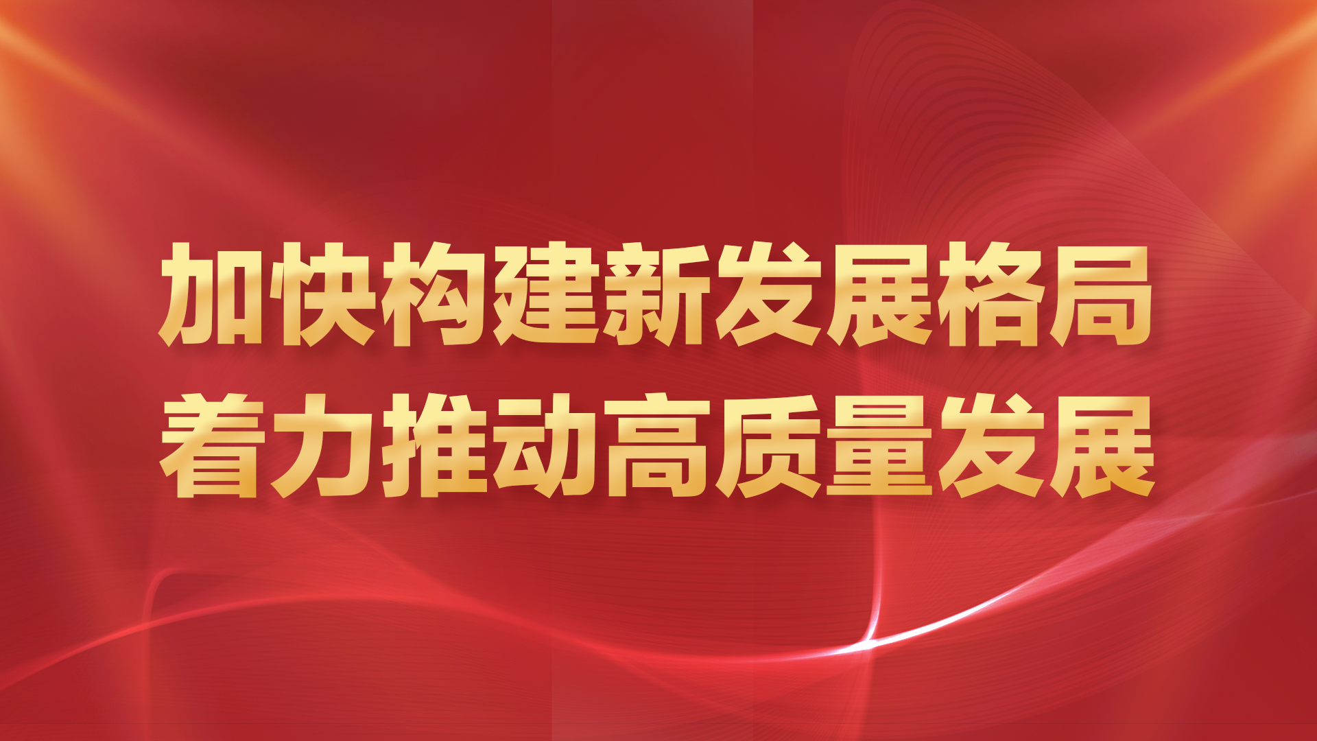  加快构建新发展格局 着力推动高质量发展